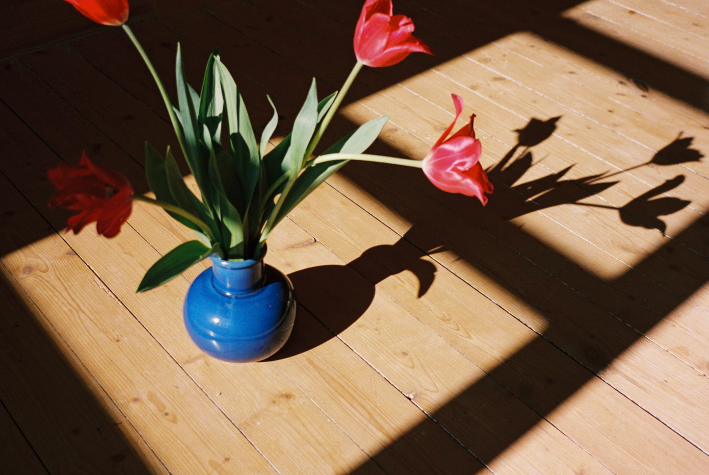 blå vase