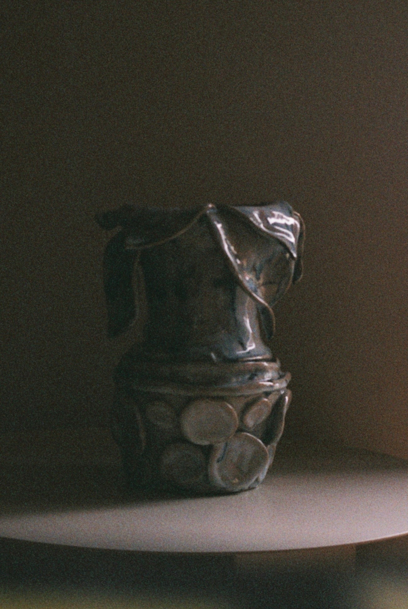 håndlaget vase i keramikk
